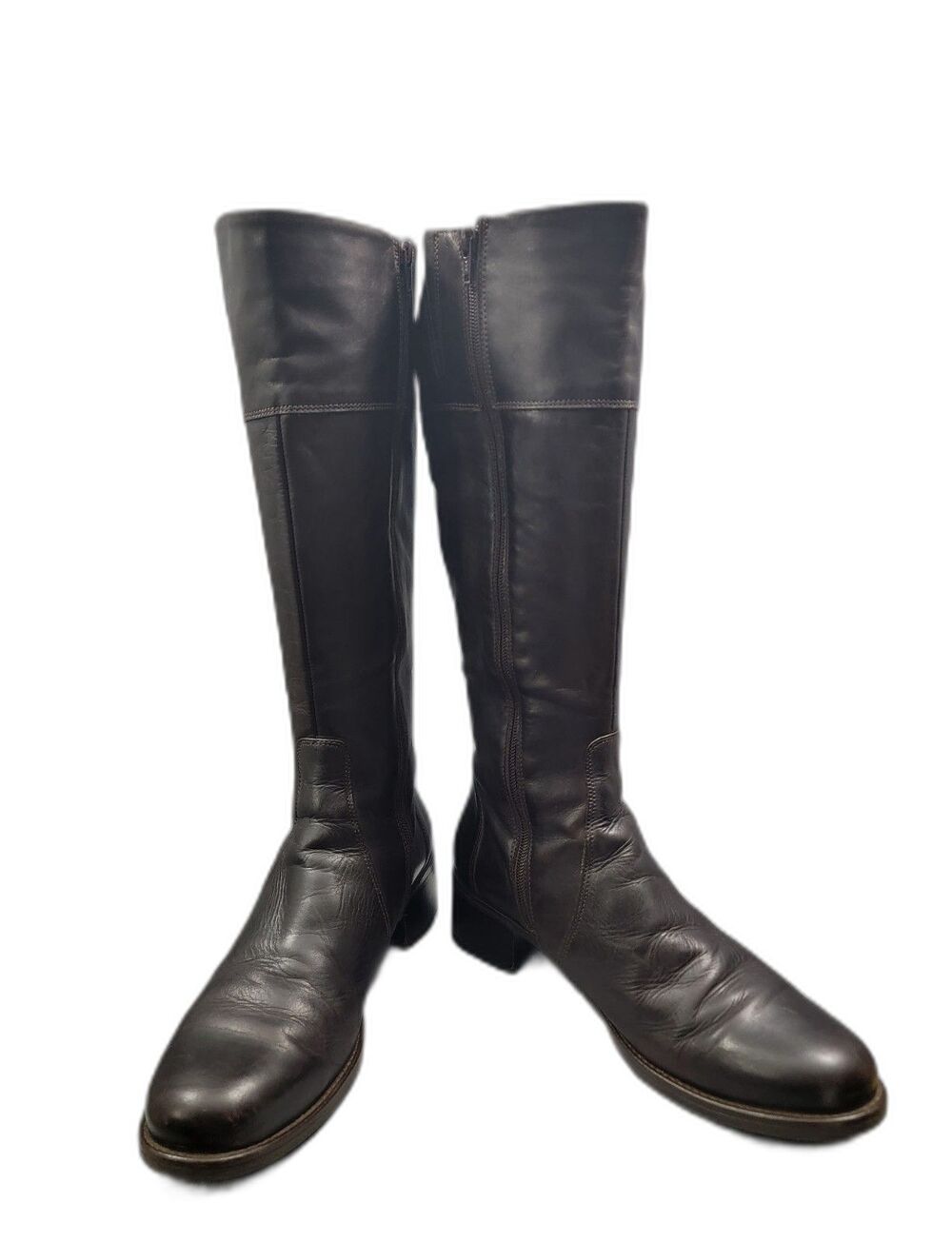 La Canadienne Passion WP Brown Leather Tall Riding Boots Waterproof Women Sz 11M